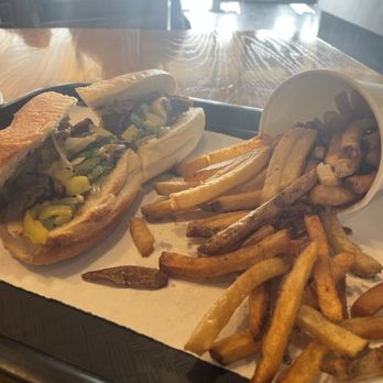 Steak Escape Willow Lake - Small Grand Escape sandwich n fries. - Cheesesteaks Near Me - Indianapolis, Indiana
