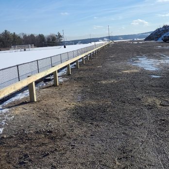 Projects by Pippert - Wood guard rail and 4 foot black chain link fence - Fences & Gates Near Me - Jaffrey, New Hampshire Projects by Pippert - Wood guard rail and 4 foot black chain link fence - Fences & Gates Near Me - Jaffrey, New Hampshire