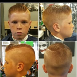 The Devil Strip Barber - Back to school retro side part cut