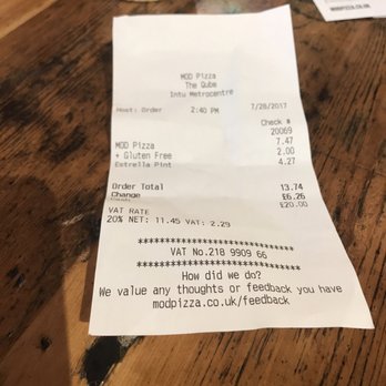 Mod Pizza - Pizza Near Me - Gateshead, XTW