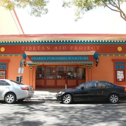 Nyingma Institute - The storefront of the Dharma Publishing Bookstore, which resides in the front of the Tibetan Aid Project building in Berkeley.