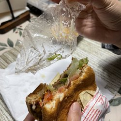 In-N-Out Burger - Check your food! My burger had a big piece of plastic wrapped around the lettuce.