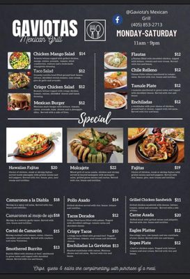 Menu photo 3 Gaviota's Mexican Grill Hennessey, OK