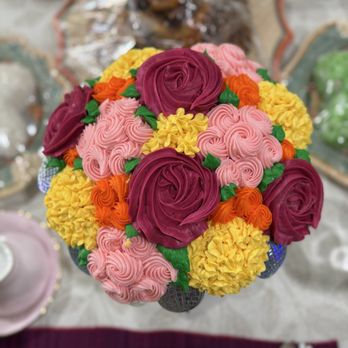 Walmart Supercenter - Top view of dozen cupcake bouquet - Department Stores Near Me - Poway, California