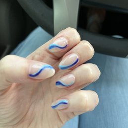Acrylic nails with gel polish. Acrylic nails with gel polish.