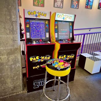 Kinrose Creamery - Old school pac man machines! In keeping with the fun retro vibes - Ice Cream & Frozen Yogurt Near Me - Pasadena, California Kinrose Creamery - Old school pac man machines! In keeping with the fun retro vibes - Ice Cream & Frozen Yogurt Near Me - Pasadena, California