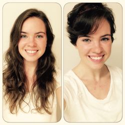 Perfect Cut Hair Salon - 12 inch hair donation!! Long to pixie. Thank you Frances!