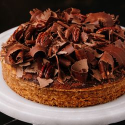 Thierry- Ambleside - Chestnut Tart | Almond dough, candied chestnuts & pecans, dark chocolate shavings. ​