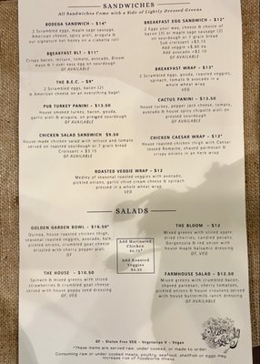 Menu photo 2 The Bloom Cafe Valencia, PA