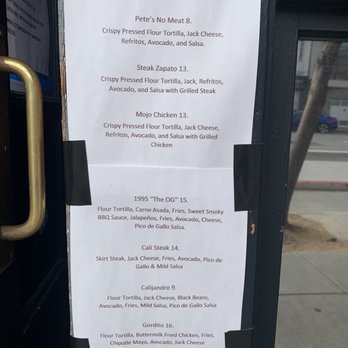 Garaje - Menu - Mexican Near Me - San Francisco, California Garaje - Menu - Mexican Near Me - San Francisco, California