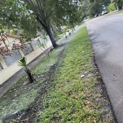 M Kairos Lawn Service - One side off the property from Miami