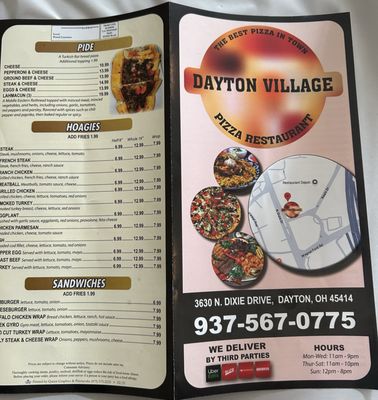Menu photo 1 Dayton Village Pizza Dayton, OH Menu photo 1 Dayton Village Pizza Dayton, OH
