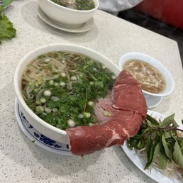 Filet Mignon pho with a side of Tripe