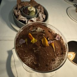Tiramisu and deconstructed cannoli- Houston Restaurants Week