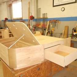 Custom Woodwork By Shaymus - Custom bed w/ storage.