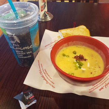 Newk's Eatery - Half grilled chicken sandwich, loaded baked potato soup, drink - Salad Near Me - Hoover, Alabama