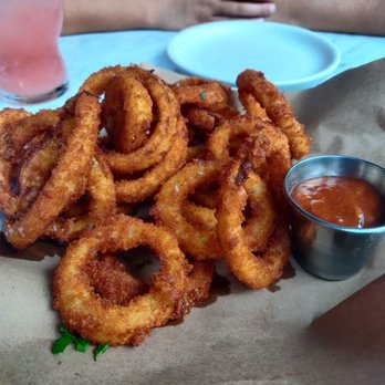 Culinary Dropout - Overdone onion rings...bleh - New American Near Me - Austin, Texas