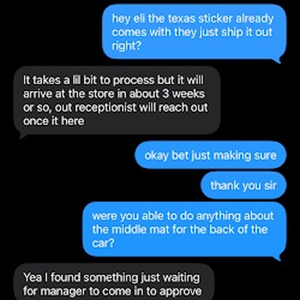 Mesquite Kia - conversation with dealer about the lack of clarity for the key and mat - Car Dealers Near Me - Mesquite, Texas Mesquite Kia - conversation with dealer about the lack of clarity for the key and mat - Car Dealers Near Me - Mesquite, Texas