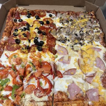 Original Magoo's Pizza - A beautiful POTPOURRI pizza from Magoos  My familys favorite! - Pizza Near Me - Honolulu, Hawaii