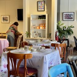 They were having a special event here today. A high tea and watercolor workshop. Beautiful set-up!