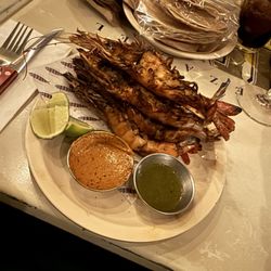 Grilled shrimps.