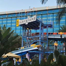 Ironic monorail water slides