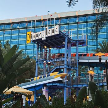 Disneyland Hotel - Ironic monorail water slides - Hotels Near Me - Anaheim, California