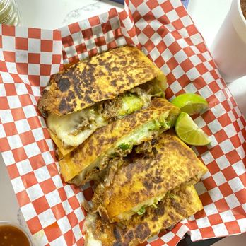 Tacos El Patron - QUESA BIRRIA RES (BEEF) QUESADILLA - Tacos Near Me - Anaheim, California