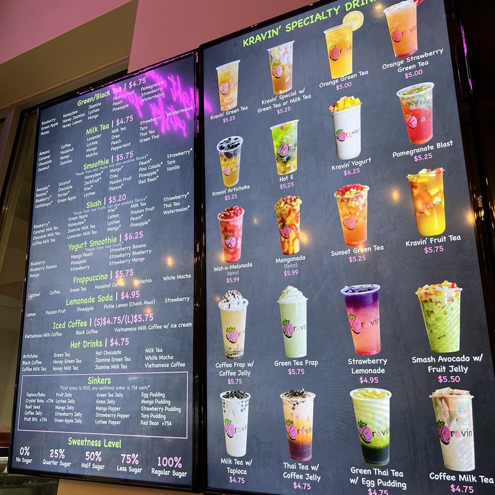 Kravin’ Boba Bar - Bubble Tea Near Me - Richmond, Texas Kravin’ Boba Bar - Bubble Tea Near Me - Richmond, Texas