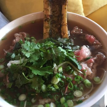 Ginger and Lemongrass - Beef pho with bone marrow and the grilled pork vermicelli noodles.. - Vietnamese Near Me - Whitestone, New York