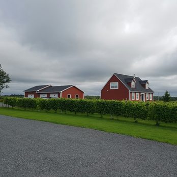 The Myriad View Artisan Distillery - two red houses in a vineyard - Beer, Wine & Spirits Near Me - Miltonvale Park, Prince Edward Island The Myriad View Artisan Distillery - two red houses in a vineyard - Beer, Wine & Spirits Near Me - Miltonvale Park, Prince Edward Island
