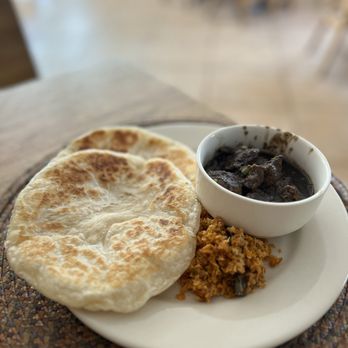 Red Pepper Diner - Sri Lankan Style Paratha with Goat Curry (~$20) - Sri Lankan Near Me - Beacon, New York