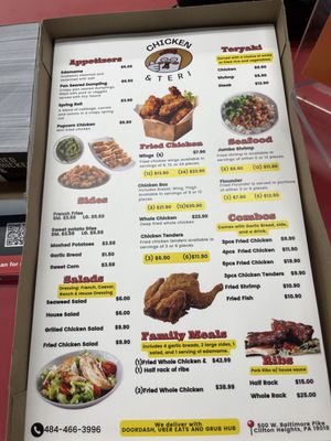 Menu photo 3 Chicken & Teri Clifton Heights, PA