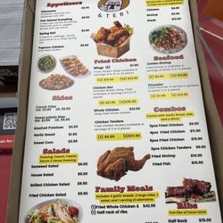Chicken & Teri - Menú