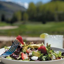 Grill On The Gore - Clubhouse salad and margarita - perfect summer combo!