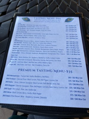 Menu photo 7 Fazeli Cellars Winery Temecula, CA
