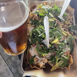 Street corn nachos and Red Wheat and Blue Street corn nachos and Red Wheat and Blue