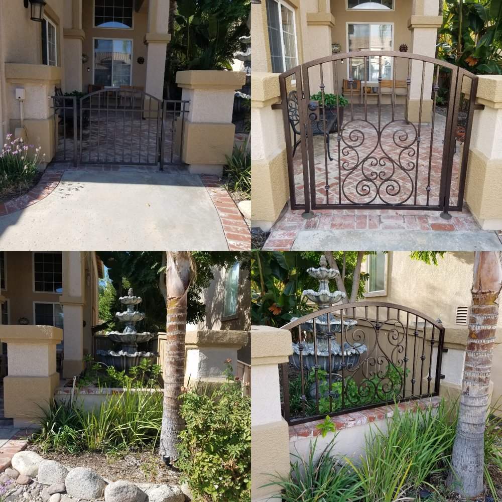 Miranda Iron Works - Got new gate and side panel made for the front courtyard entrance to my house . Was really happy with the fit , and powder coat color . - Metal Fabricators Near Me - Lake Elsinore, California