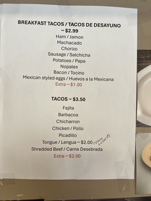 Menu photo 4 Taqueria Chabelita Houston, TX