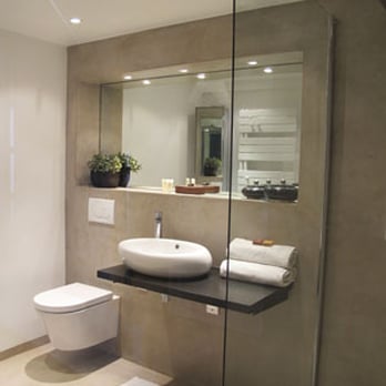 Inside Création - Salle de douche en béton ciré - Interior Design Near Me - Nice, 06