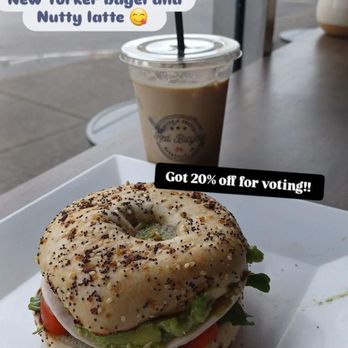 Red Bicycle Coffee & Crepes - New Yorker bagel sandwich and iced Nutty latte - Coffee & Tea Near Me - Murfreesboro, Tennessee Red Bicycle Coffee & Crepes - New Yorker bagel sandwich and iced Nutty latte - Coffee & Tea Near Me - Murfreesboro, Tennessee