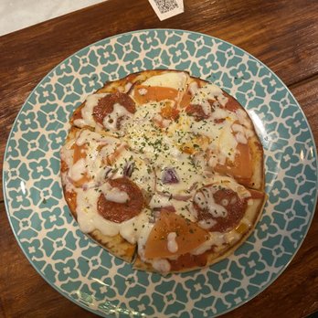 Roast & Brew - Pepperoni Flatbread - Coffee & Tea Near Me - Houston, Texas Roast & Brew - Pepperoni Flatbread - Coffee & Tea Near Me - Houston, Texas