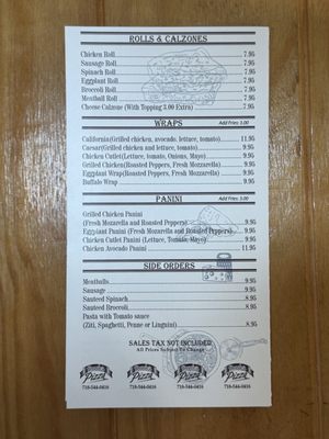 Menu photo 1 Dante's Pizza Forest Hills, NY Menu photo 1 Dante's Pizza Forest Hills, NY