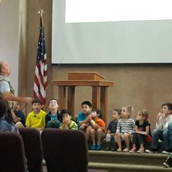 Westside Community Church - Pastor Joe with the children's message.