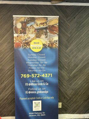 Menu photo 1 Mico's Grab & Go Jackson, MS