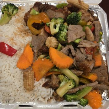 Johnny Wokker - Beef and crispy pork belly stir fry - Asian Fusion Near Me - Stockton, California Johnny Wokker - Beef and crispy pork belly stir fry - Asian Fusion Near Me - Stockton, California