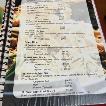 Friendly Thai Restaurant - menu and prices - Thai Near Me - Gibsons, British Columbia Friendly Thai Restaurant - menu and prices - Thai Near Me - Gibsons, British Columbia