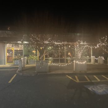 Thyme - the outside of a restaurant at night - New American Near Me - White River Junction, Vermont
