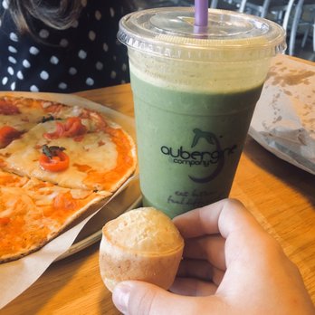 Aubergine Kitchen - Proteinlicious Smoothie, Margherita Pizza, Cheesebread - Mediterranean Near Me - Orem, Utah