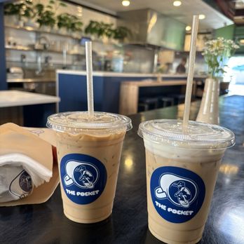 The Pocket - Vanilla Bean Latte and honeycomb Latte - New American Near Me - Costa Mesa, California The Pocket - Vanilla Bean Latte and honeycomb Latte - New American Near Me - Costa Mesa, California